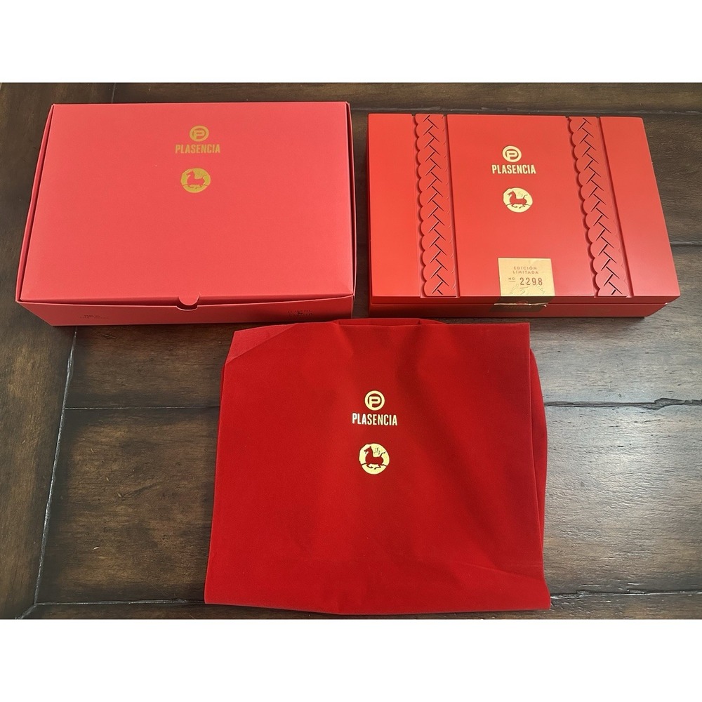 Plasencia Year Of‎ The Horse Empty Wooden Cigar Box